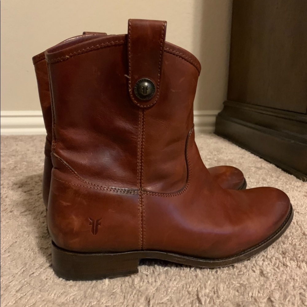 Frye ankle booties size 10